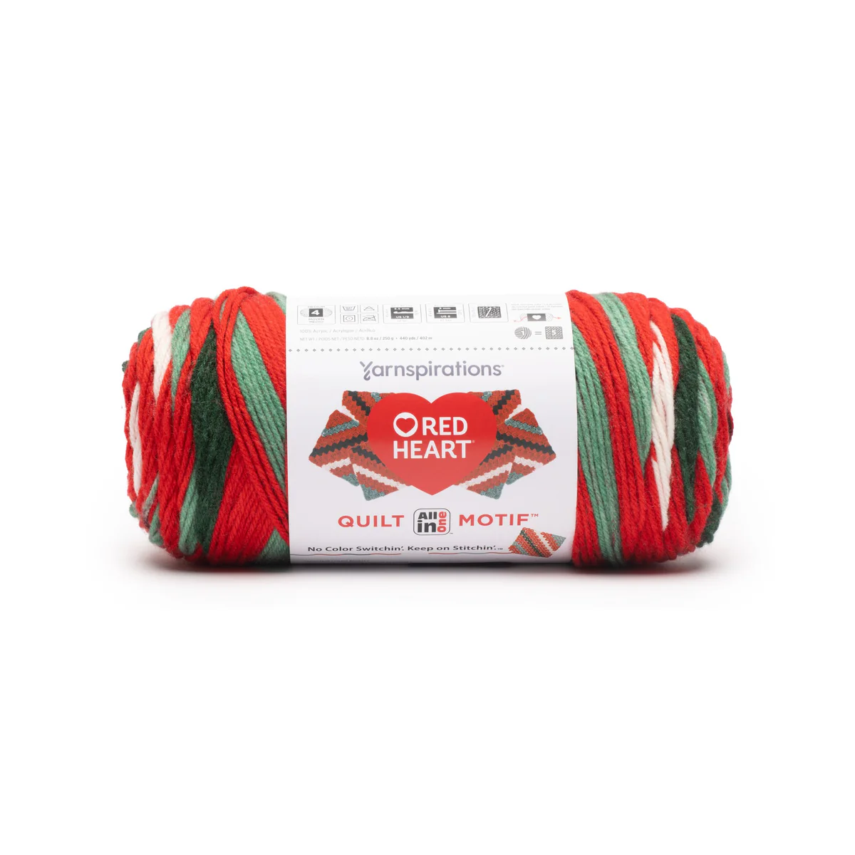 Red Heart - Holly Jolly -Quilt Motif yarn